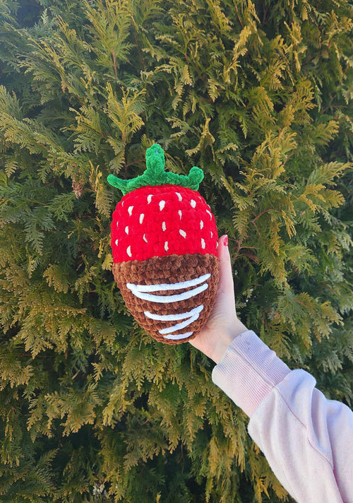 Crochet Chocolate Covered Strawberry Pattern