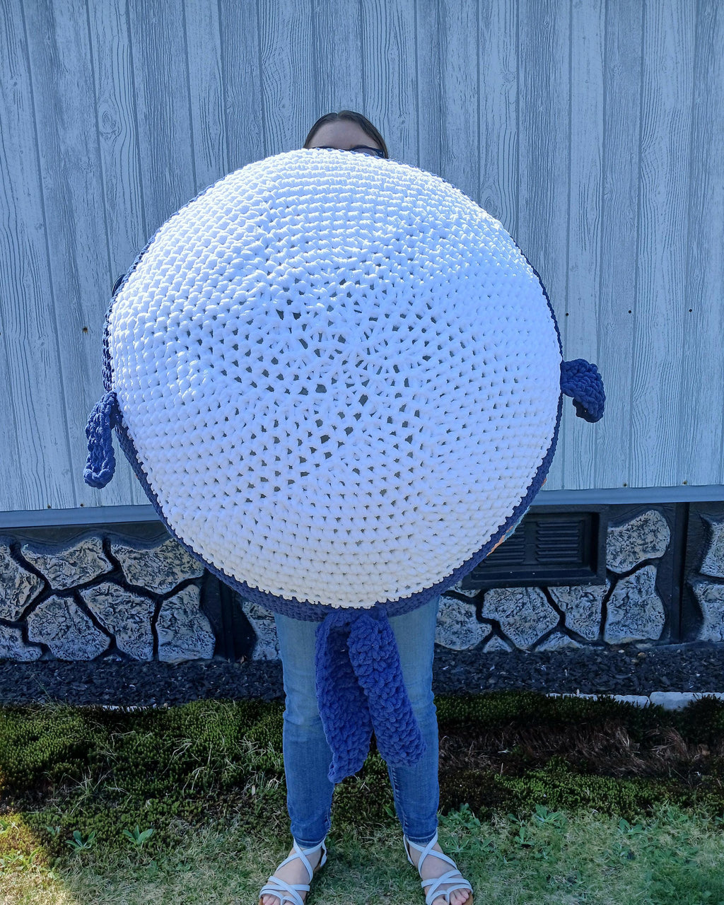 Giant/Jumbo Crochet Whale Plushie
