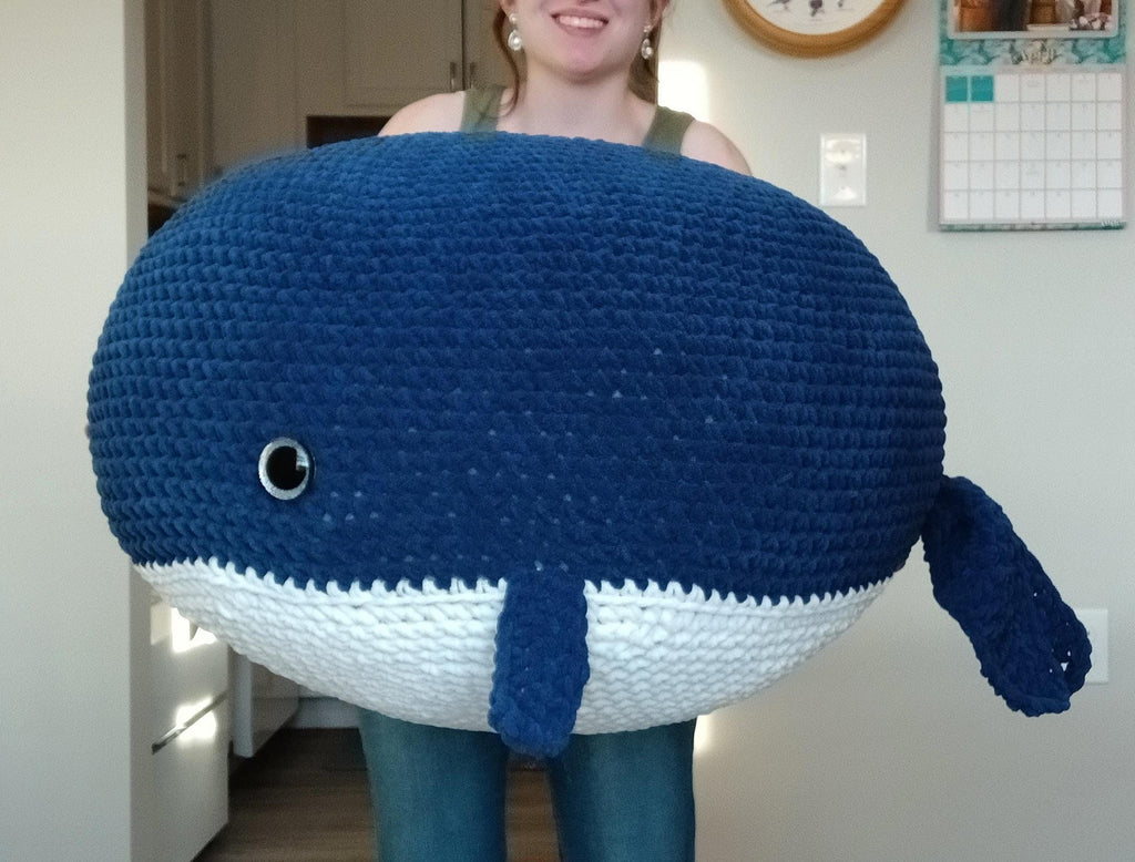 Giant/Jumbo Crochet Whale Plushie