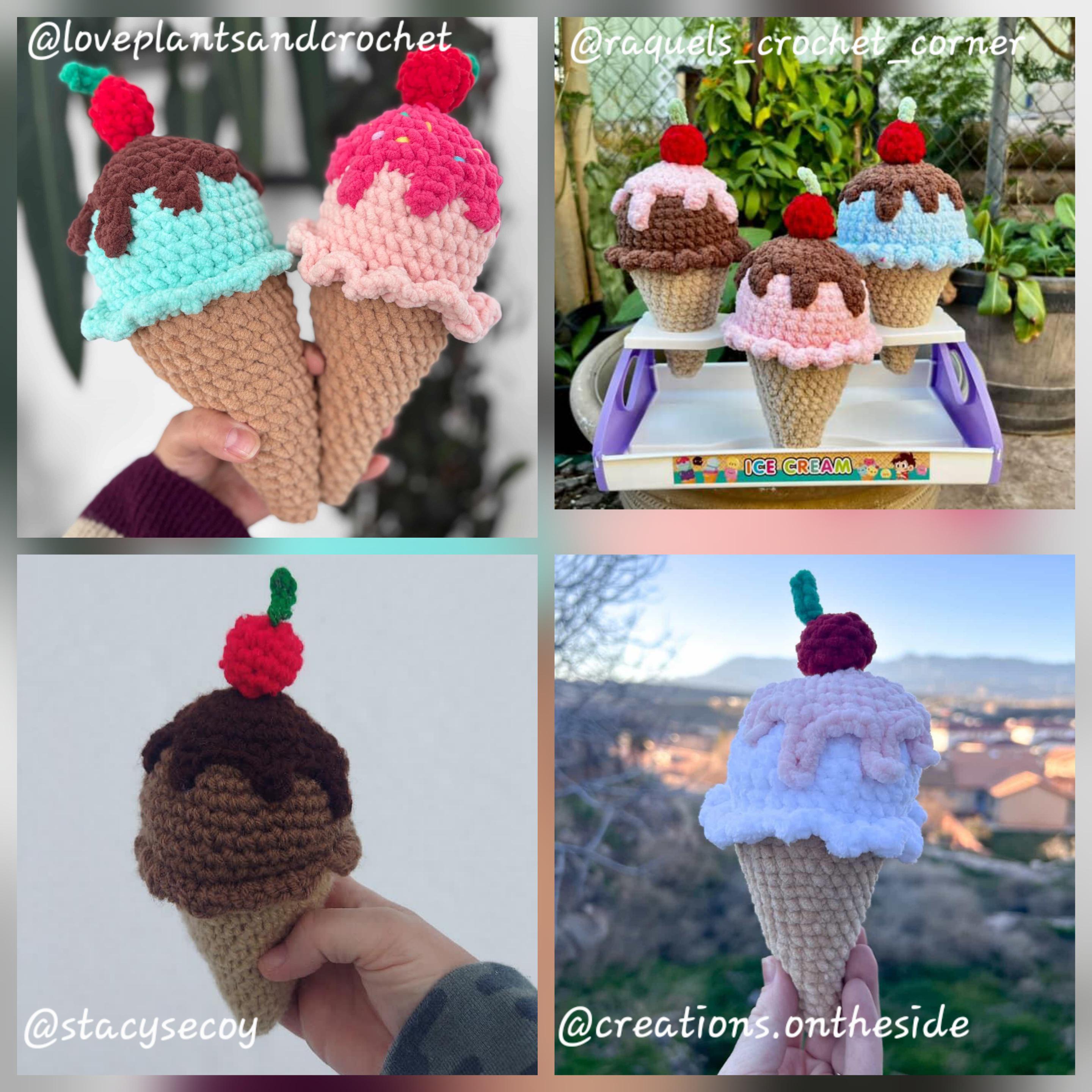 Crochet Ice Cream Cone Pattern