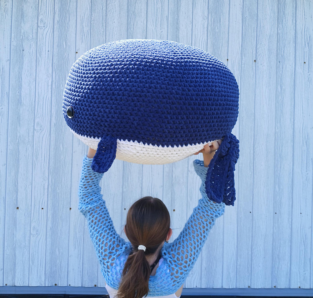 Giant/Jumbo Crochet Whale Plushie
