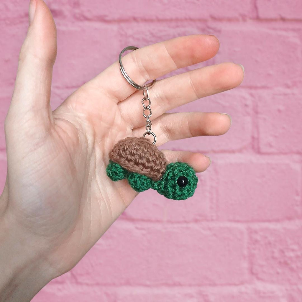 Crochet Turtle Keychain Pattern