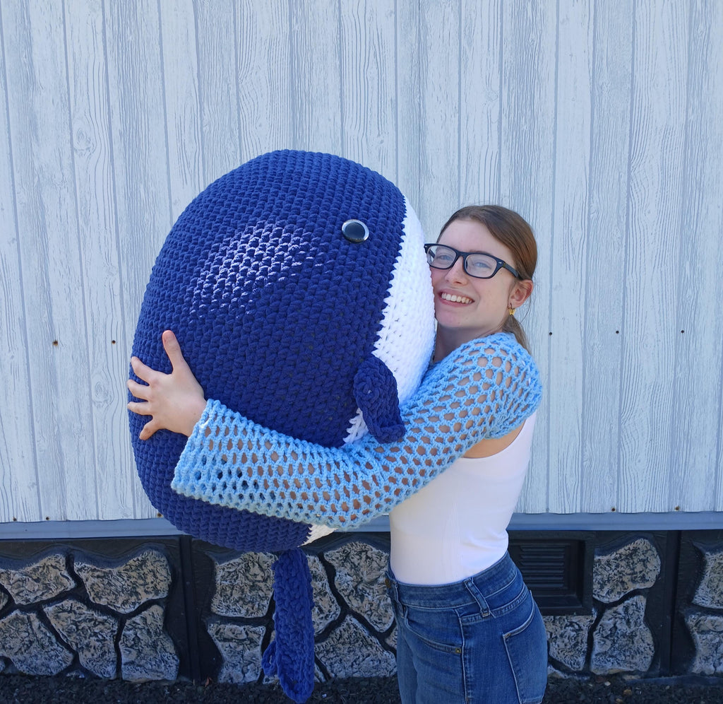 Giant/Jumbo Crochet Whale Plushie