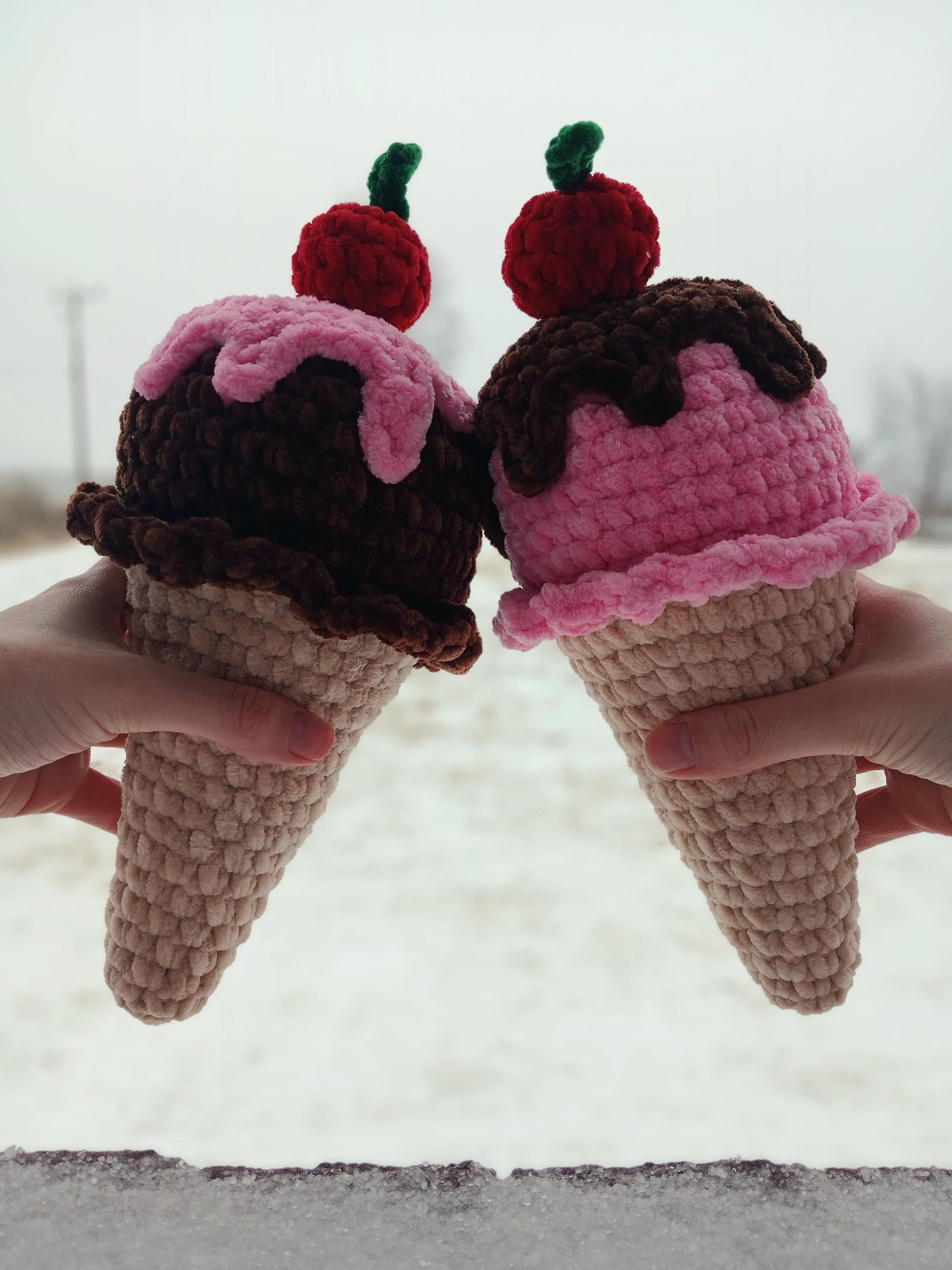Crochet Ice Cream Cone Pattern