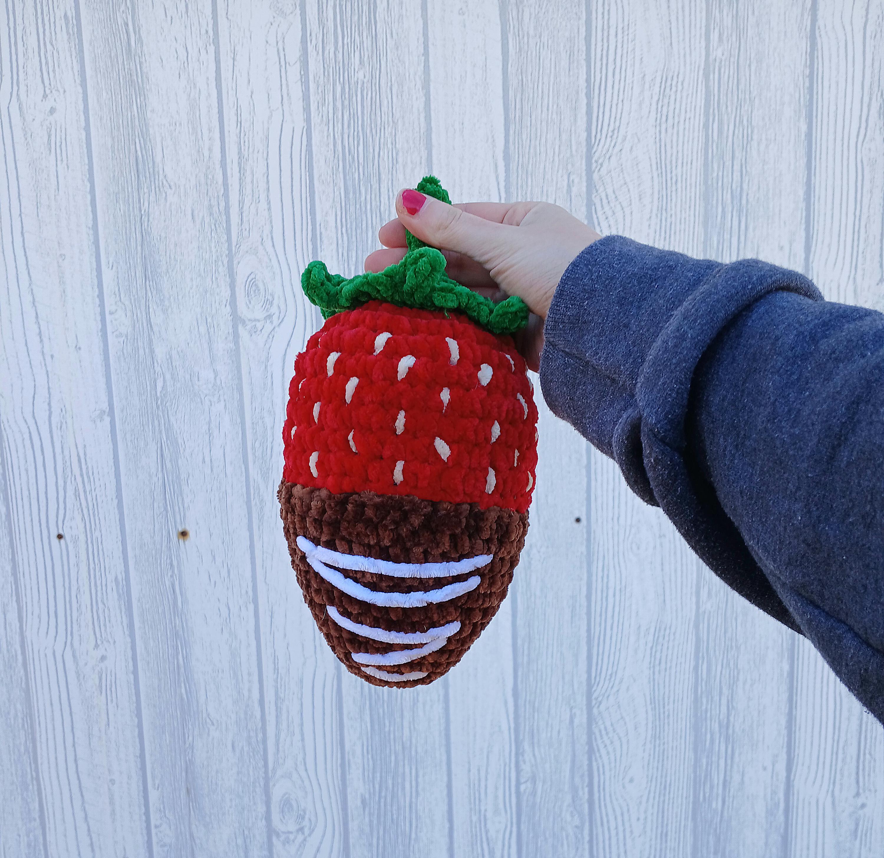 Crochet Chocolate Covered Strawberry Pattern