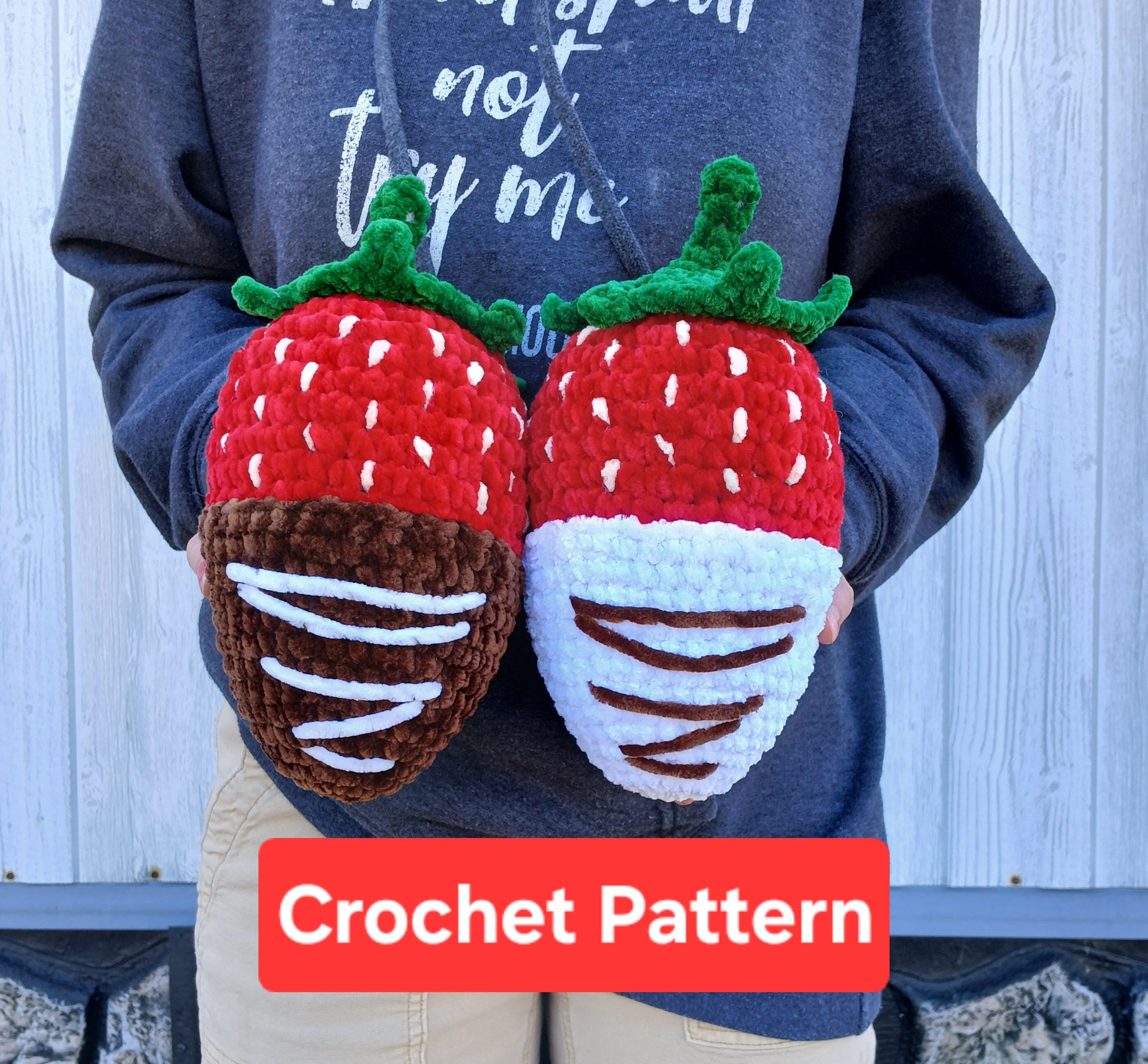 Crochet Chocolate Covered Strawberry Pattern
