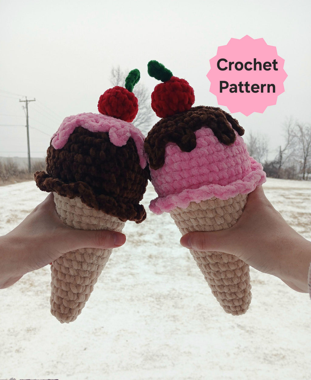 Crochet Ice Cream Cone Pattern