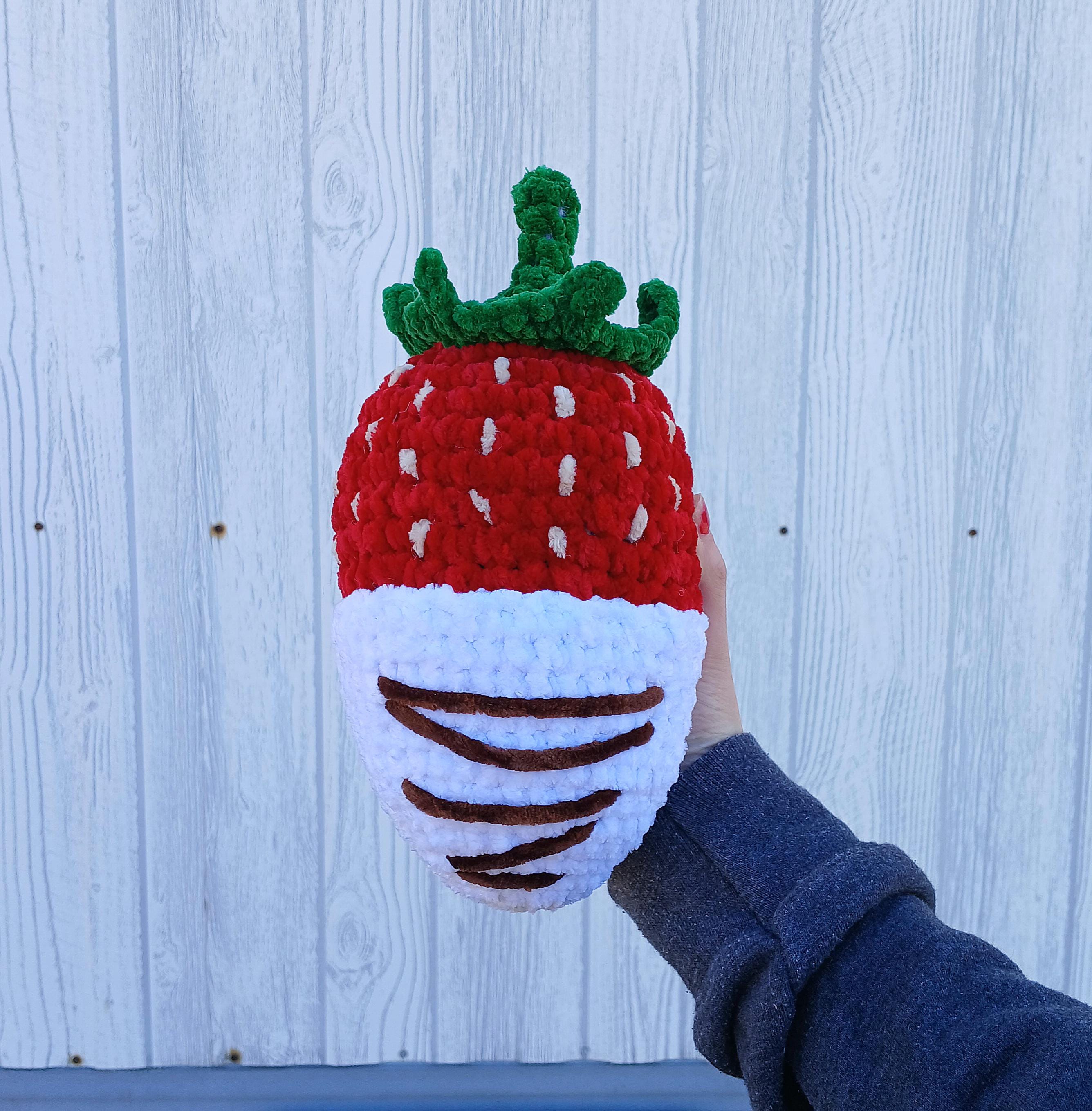 Crochet Chocolate Covered Strawberry Pattern