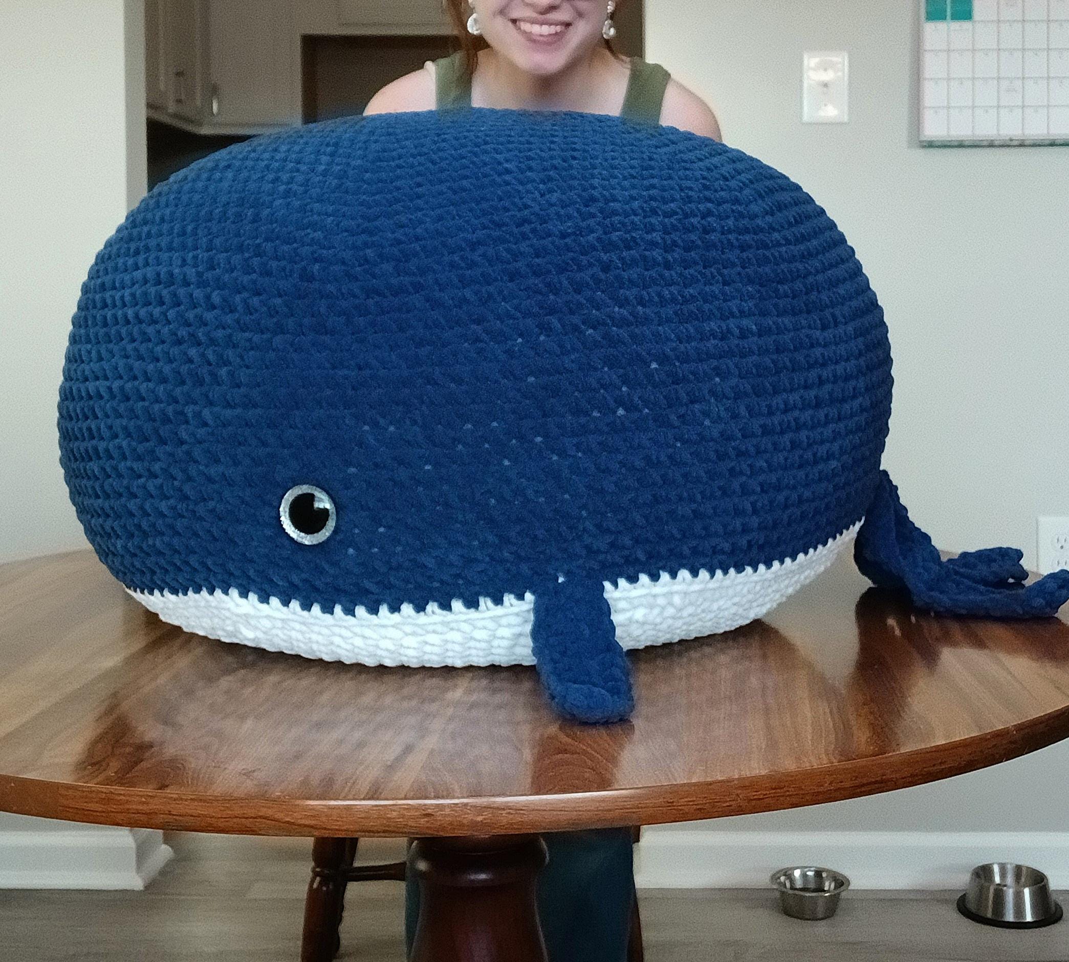 Giant/Jumbo Crochet Whale Plushie