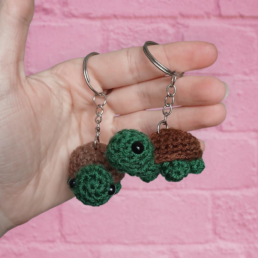 Crochet Turtle Keychain Pattern