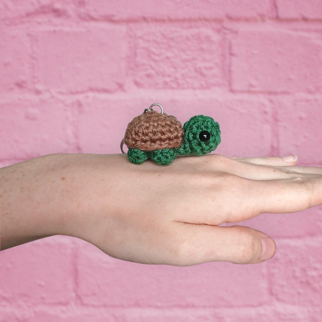 Crochet Turtle Keychain Pattern