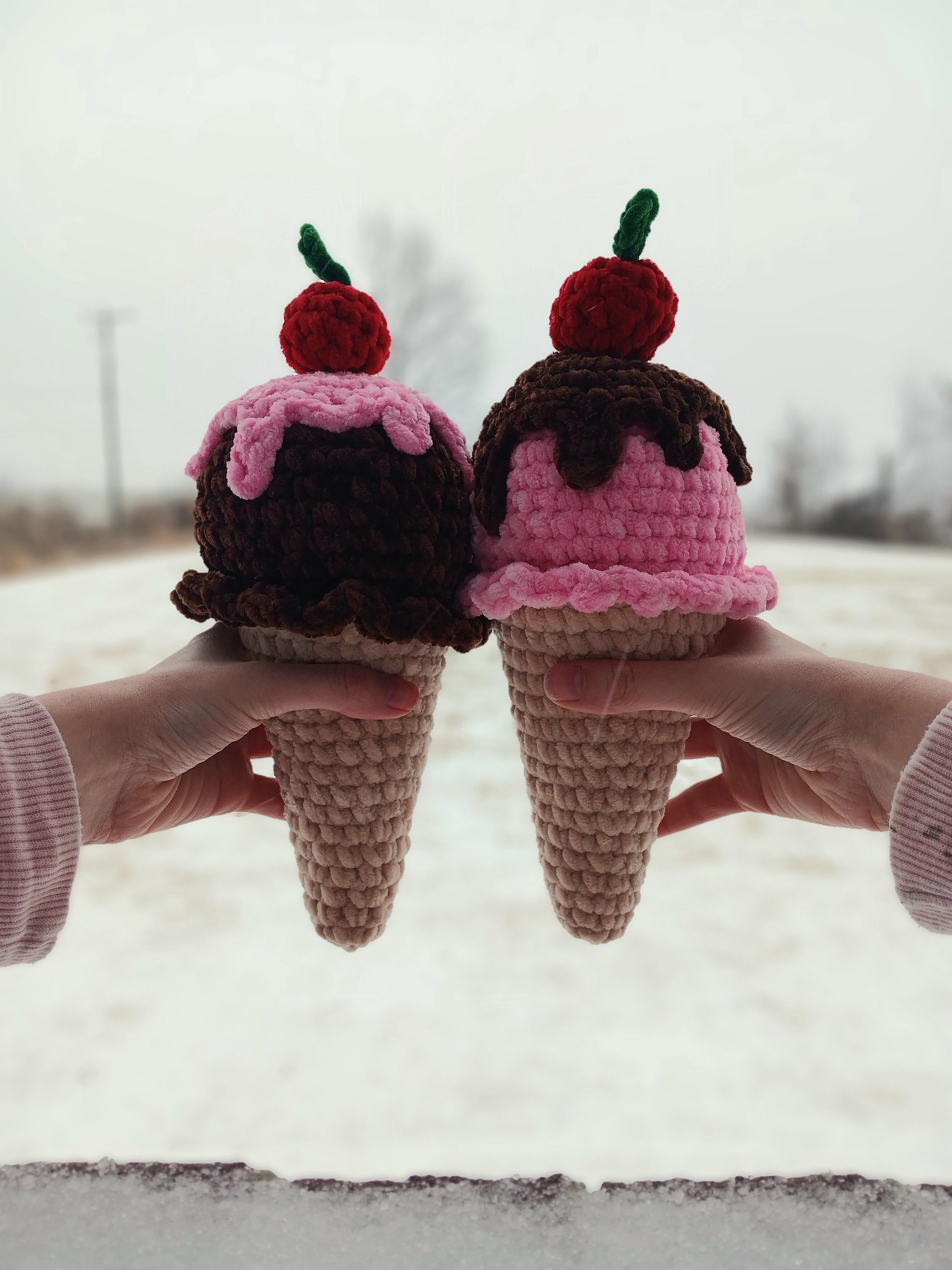 Crochet Ice Cream Cone Pattern