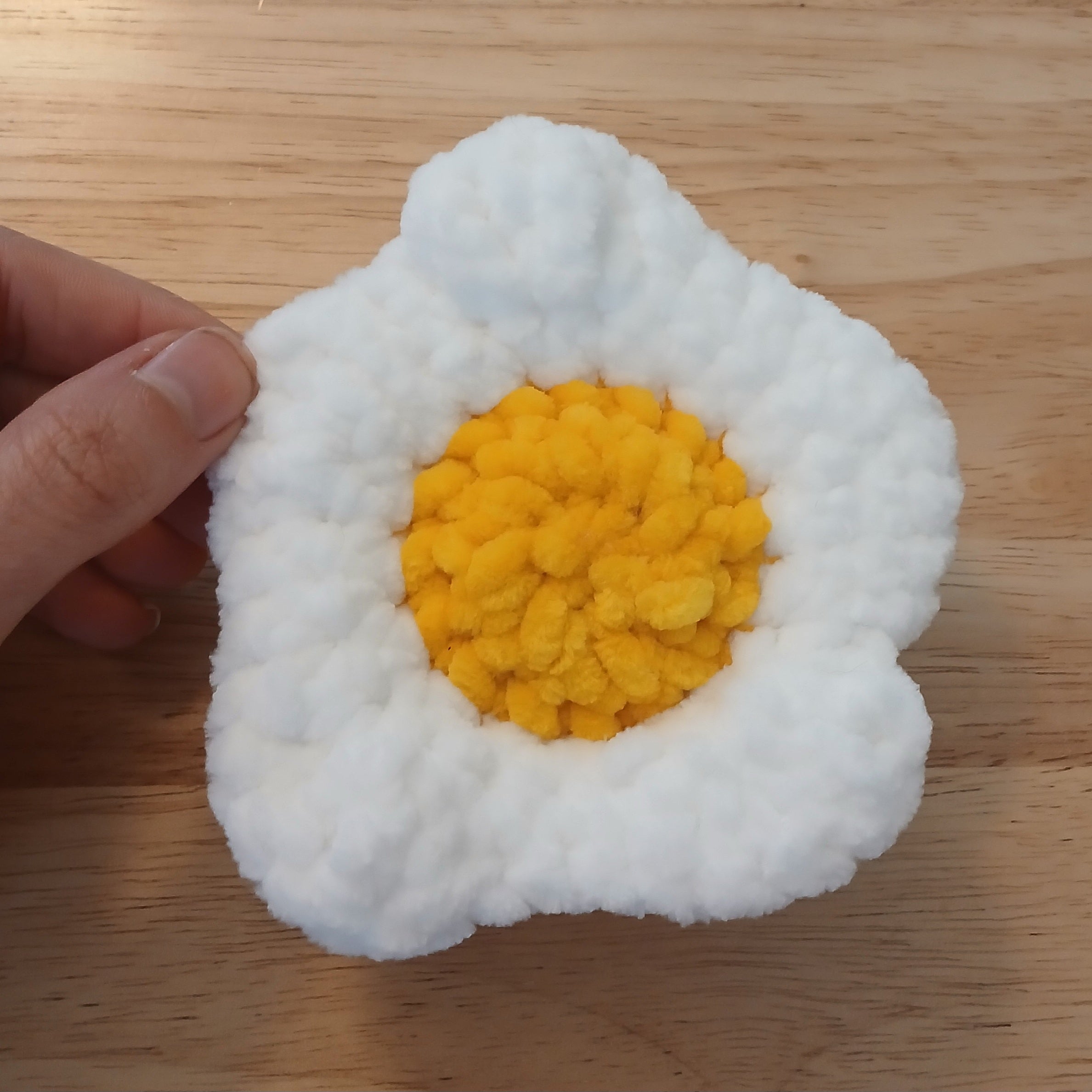 Crochet Fried Egg Pattern