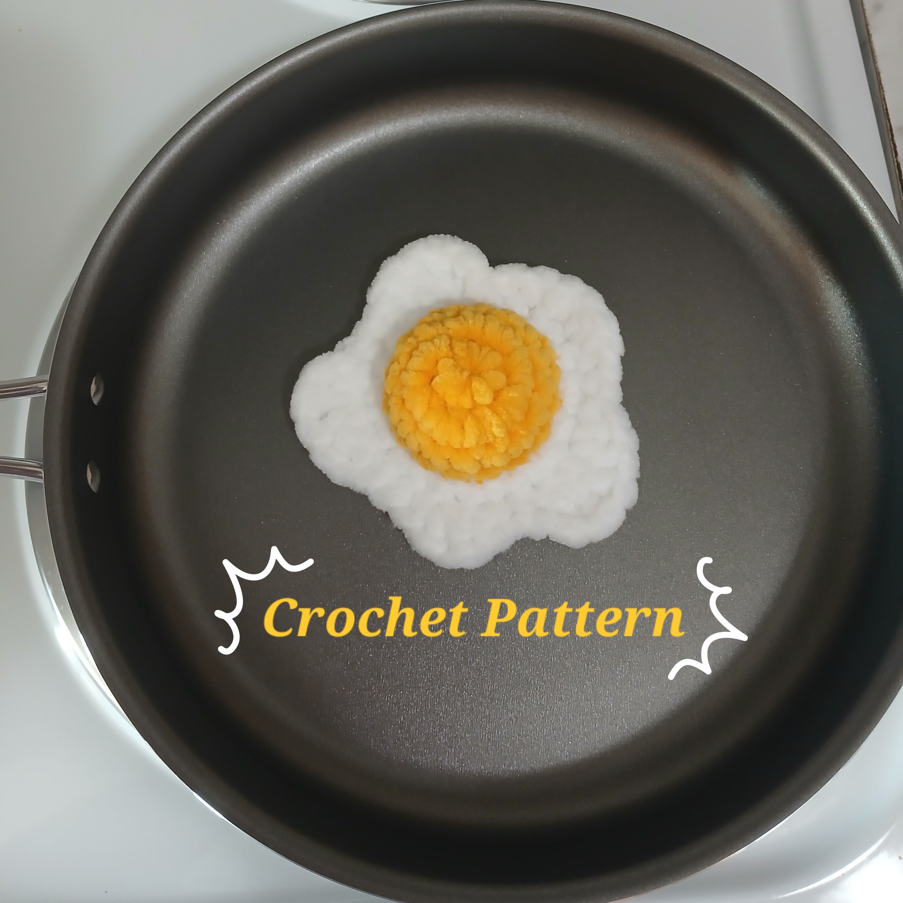 Crochet Fried Egg Pattern